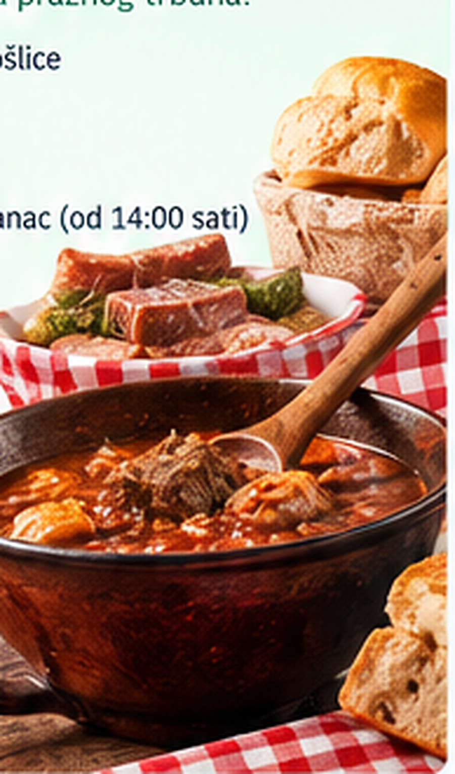 Slavonska gastro ponuda